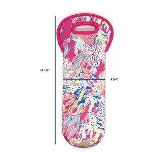 NWOT LILLY PULITZER Neoprene Wine Bottle Tote Bag